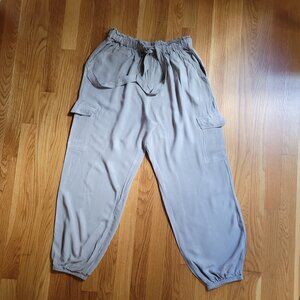 Sim & Sam Beige Baggy Cargo Pants Size L